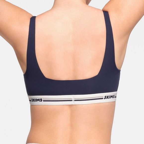 SKIMS Navy Logo Band Bralette - Picture 4 of 11